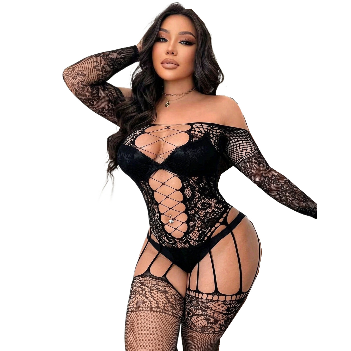 Fishnet Full Body Stockings Fa - Bodystocking Fishnet ulasan dan harga